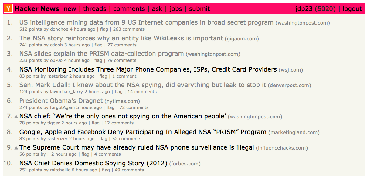 10 stories about NSA spying